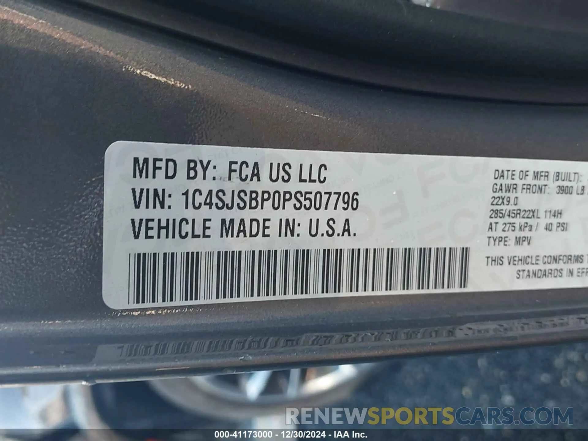 9 fotografías del automóvil dañado 1C4SJSBP0PS507796 JEEP WAGONEER L 2023