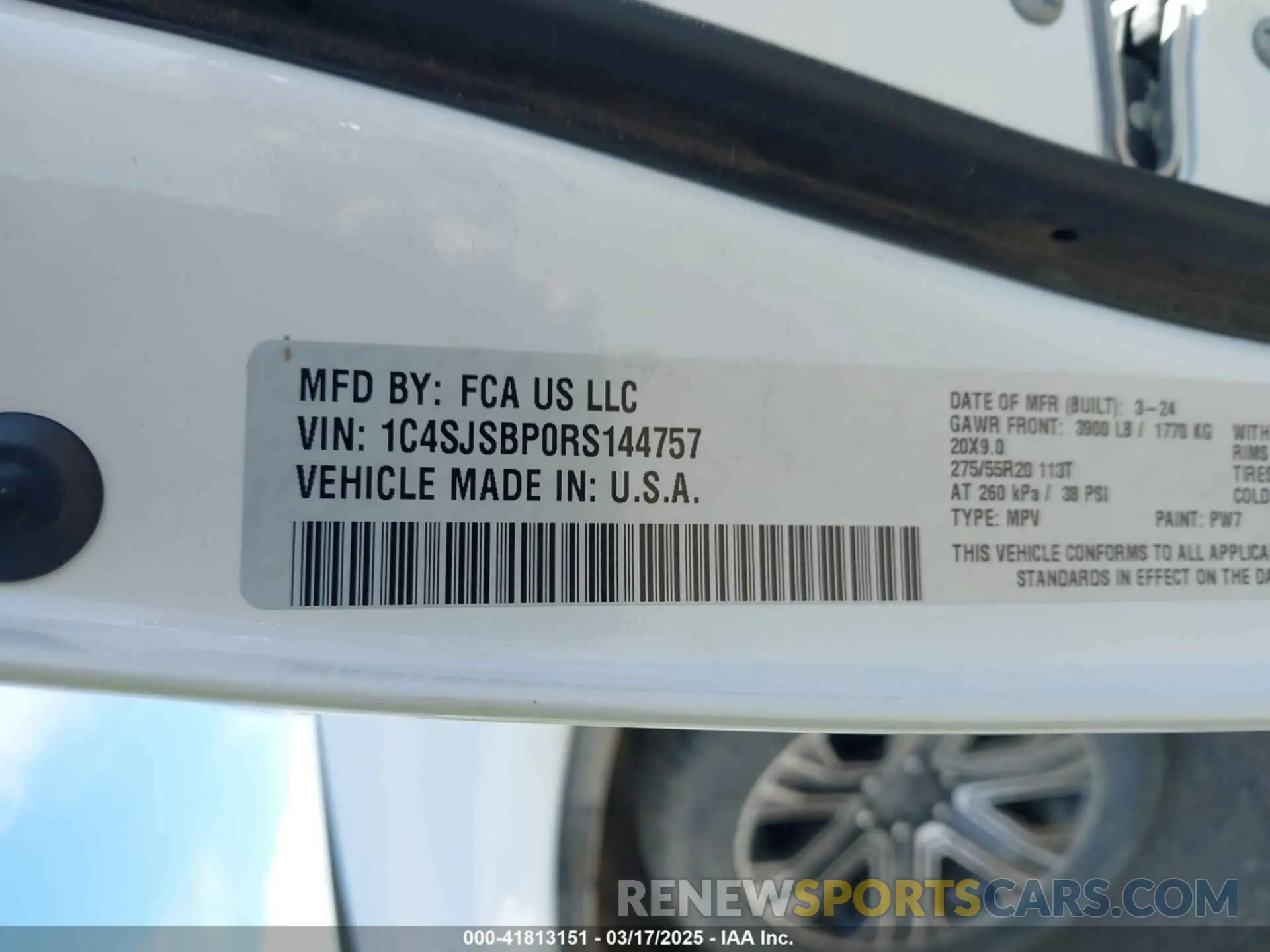 9 fotografías del automóvil dañado 1C4SJSBP0RS144757 JEEP WAGONEER L 2024