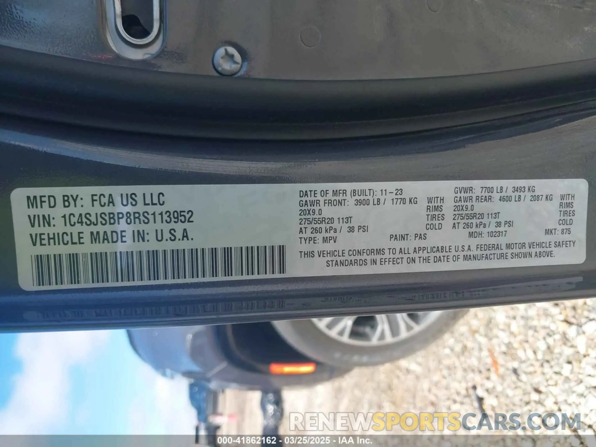 9 fotografías del automóvil dañado 1C4SJSBP8RS113952 JEEP WAGONEER L 2024