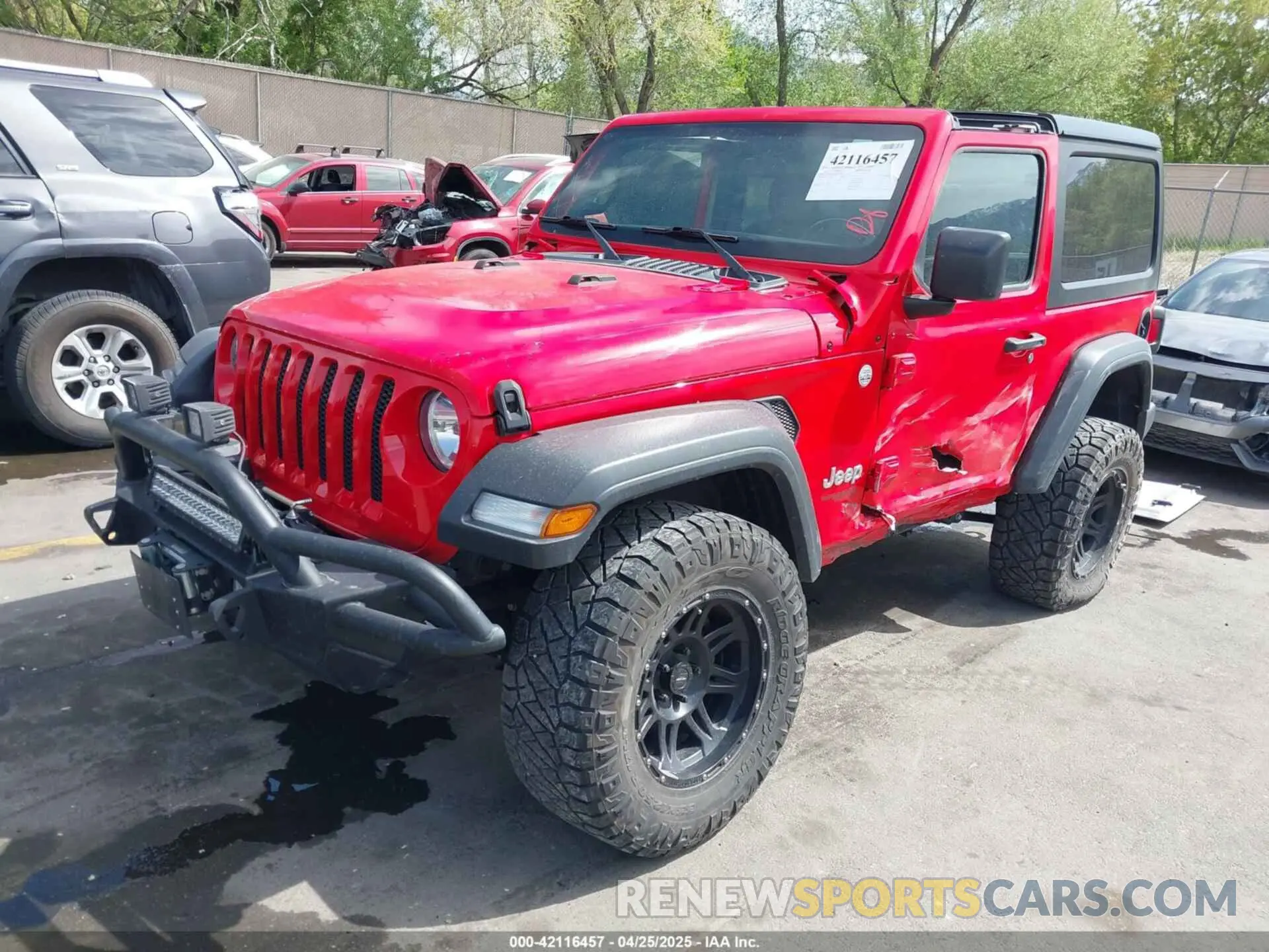 2 fotografías del automóvil dañado 1C4GJXAG4KW652569 JEEP WRANGLER 2019