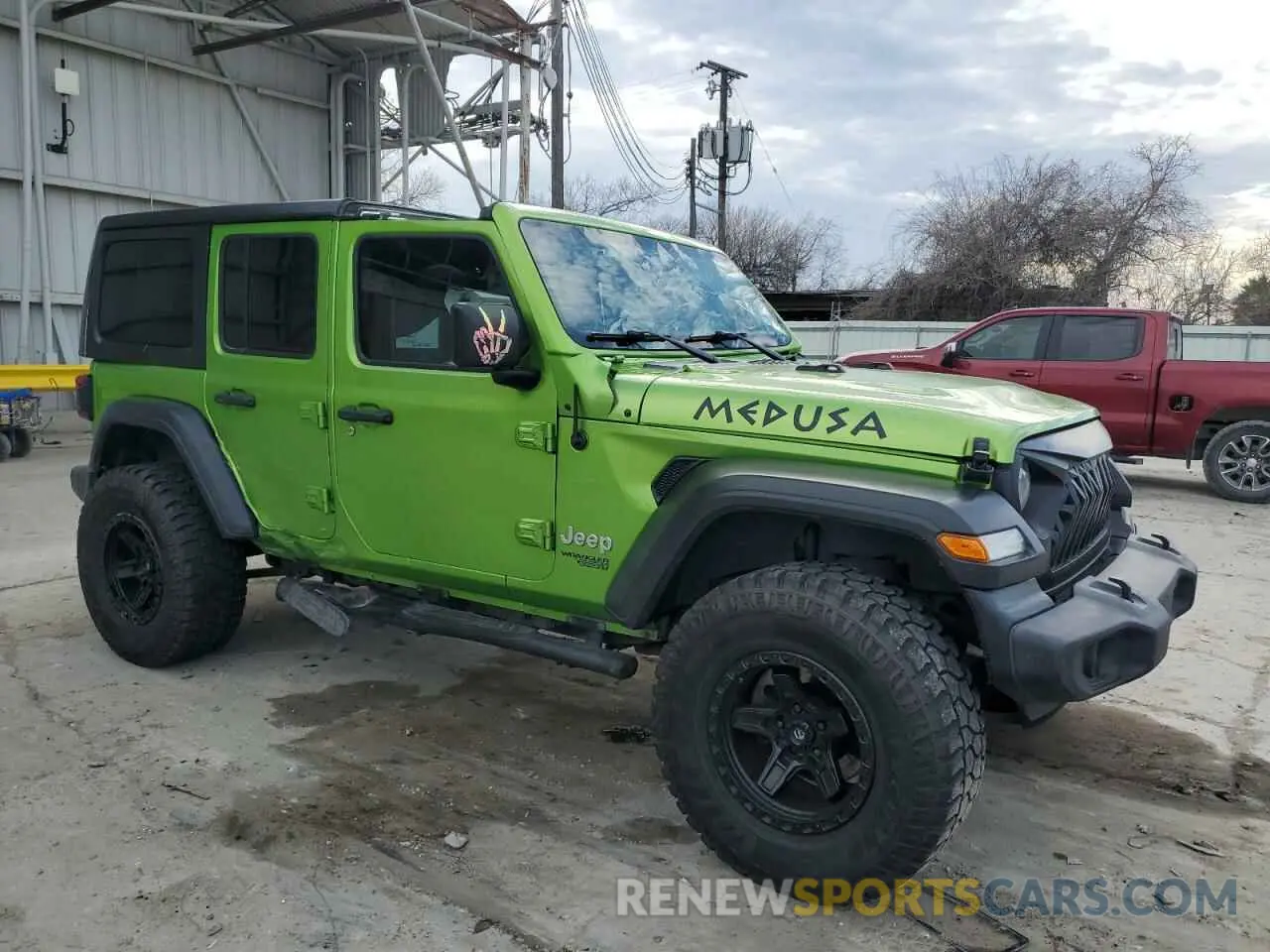 4 fotografías del automóvil dañado 1C4HJXDG4KW508021 JEEP WRANGLER 2019