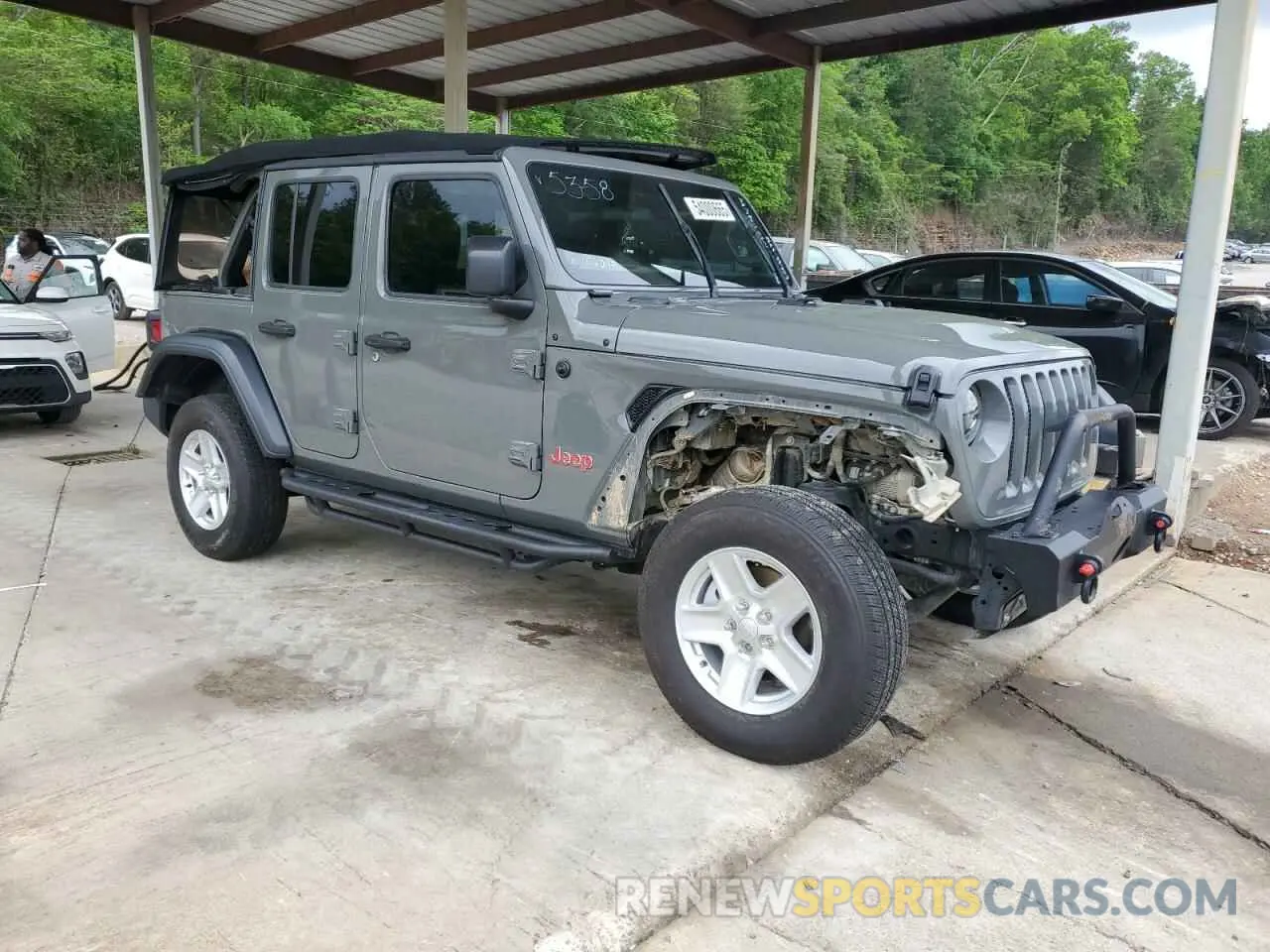4 fotografías del automóvil dañado 1C4HJXDG6KW585358 JEEP WRANGLER 2019