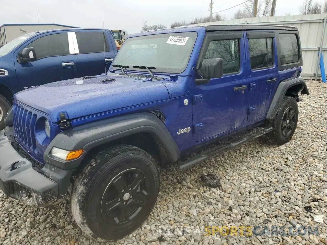 1 fotografías del automóvil dañado 1C4HJXDG7KW539215 JEEP WRANGLER 2019