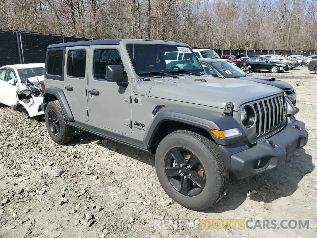 4 fotografías del automóvil dañado 1C4HJXDGXKW675242 JEEP WRANGLER 2019