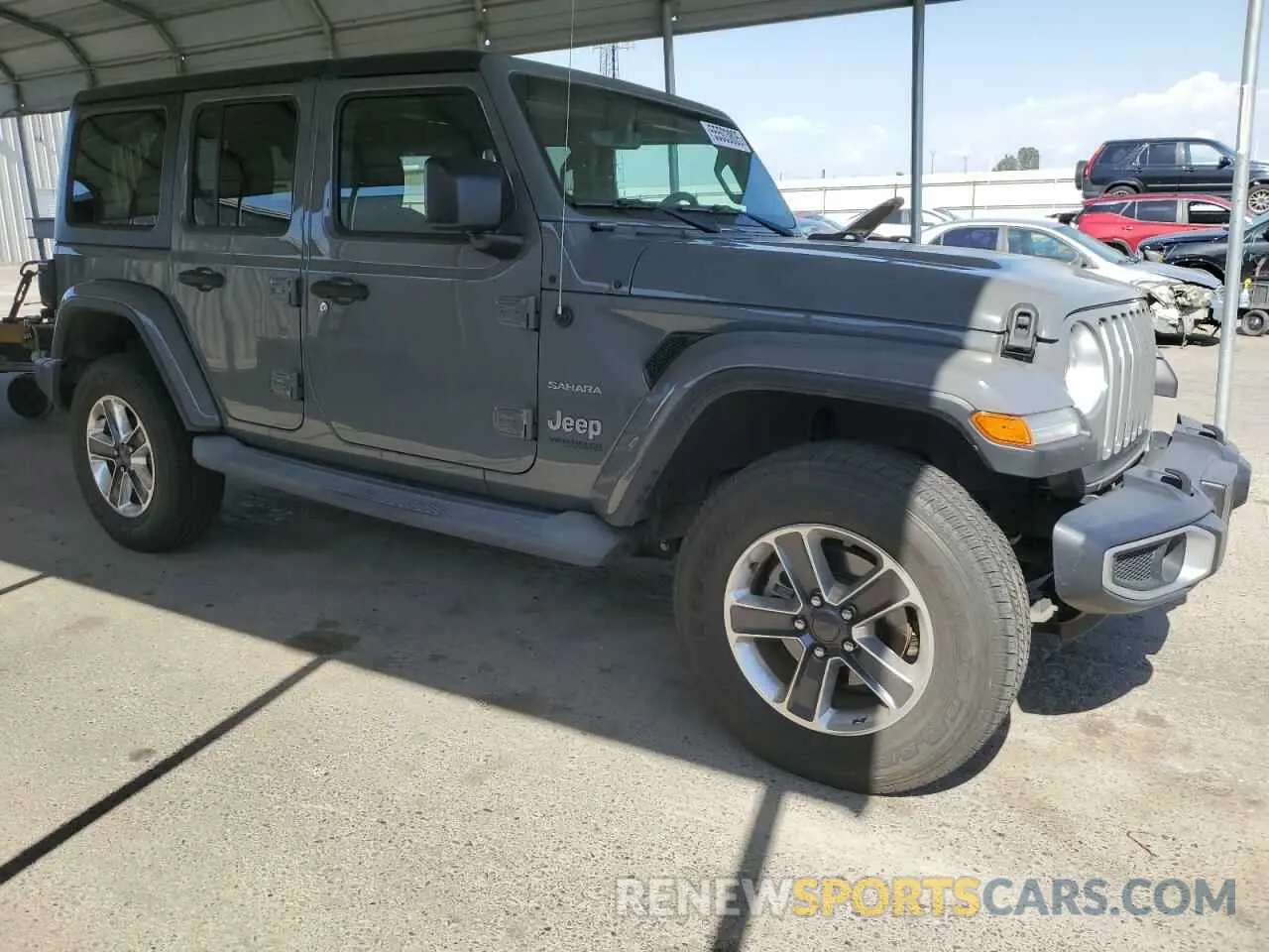 4 fotografías del automóvil dañado 1C4HJXEG0KW532685 JEEP WRANGLER 2019