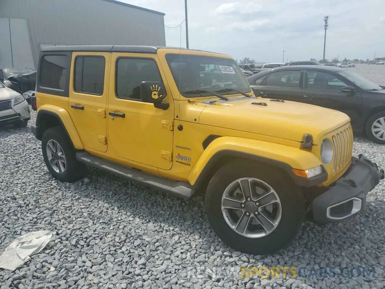 4 fotografías del automóvil dañado 1C4HJXEN4KW593715 JEEP WRANGLER 2019