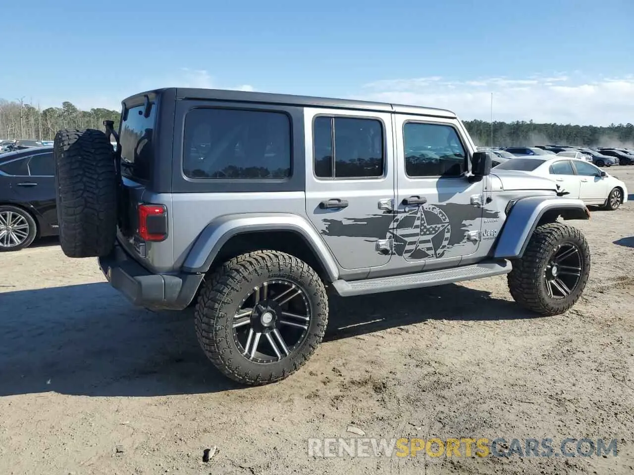 3 fotografías del automóvil dañado 1C4HJXEN6KW600129 JEEP WRANGLER 2019