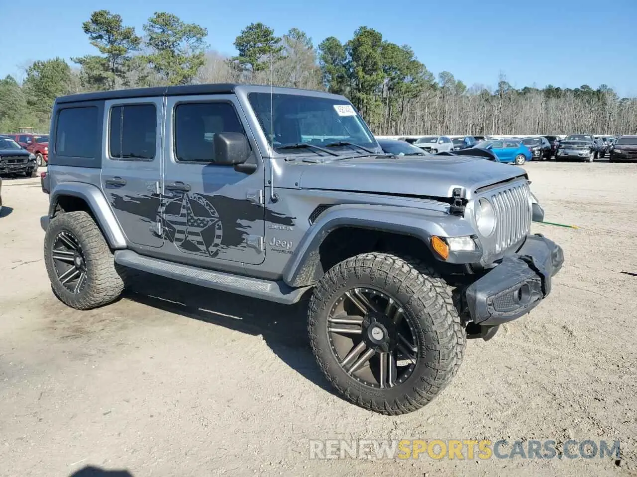 4 fotografías del automóvil dañado 1C4HJXEN6KW600129 JEEP WRANGLER 2019