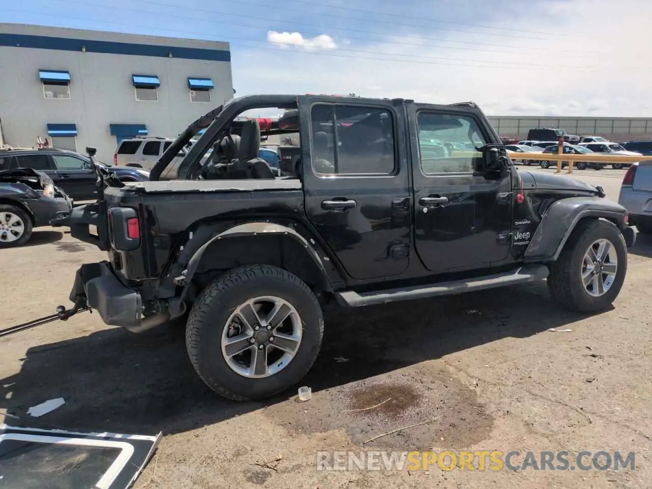 3 fotografías del automóvil dañado 1C4HJXEN8KW616980 JEEP WRANGLER 2019