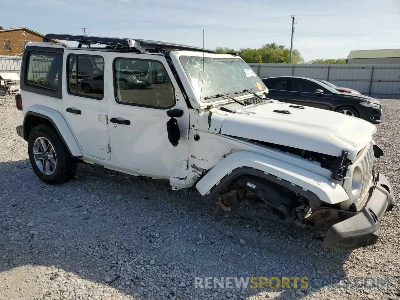 4 fotografías del automóvil dañado 1C4HJXENXKW593458 JEEP WRANGLER 2019