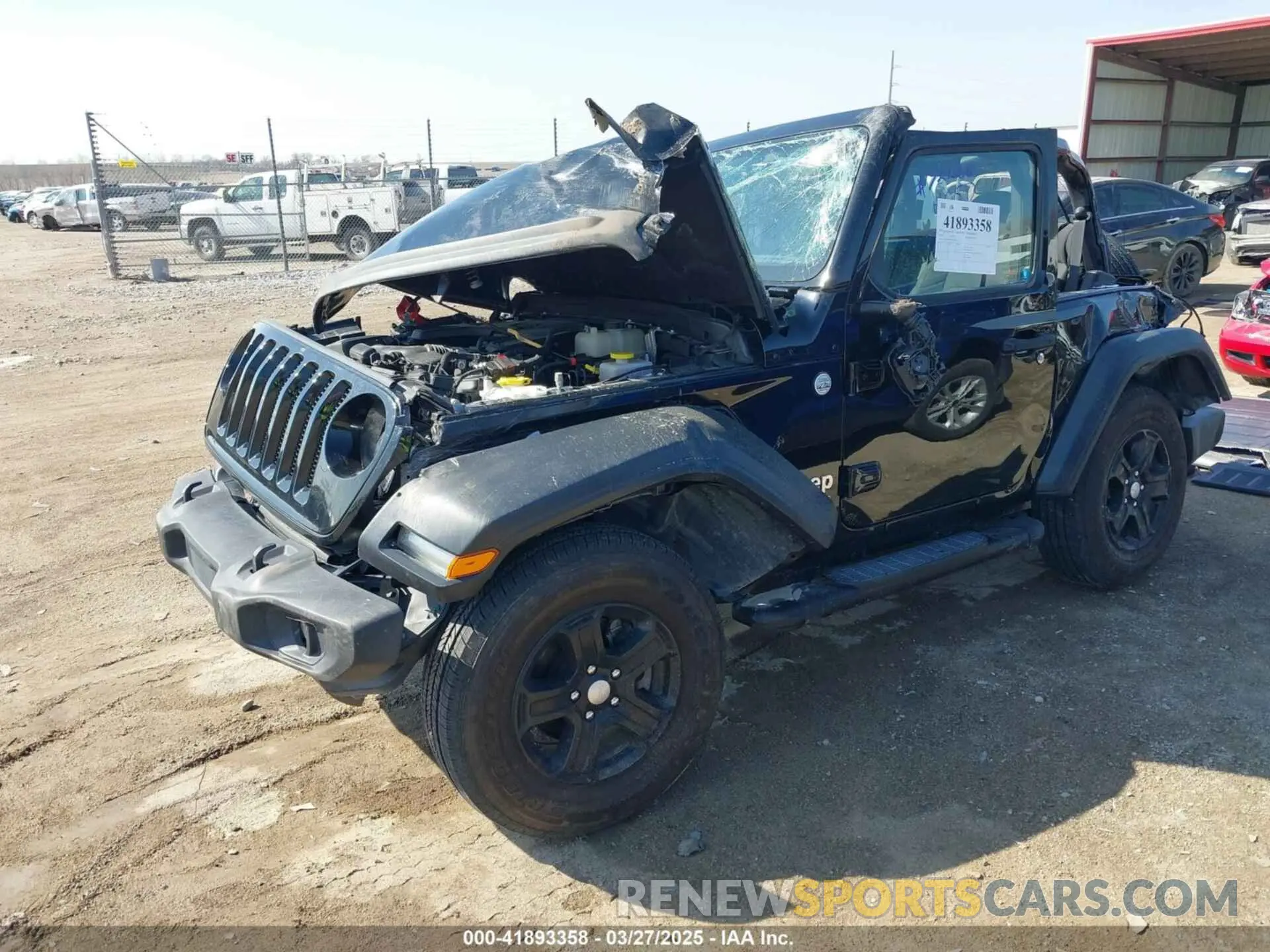 2 fotografías del automóvil dañado 1C4GJXAG0LW276017 JEEP WRANGLER 2020