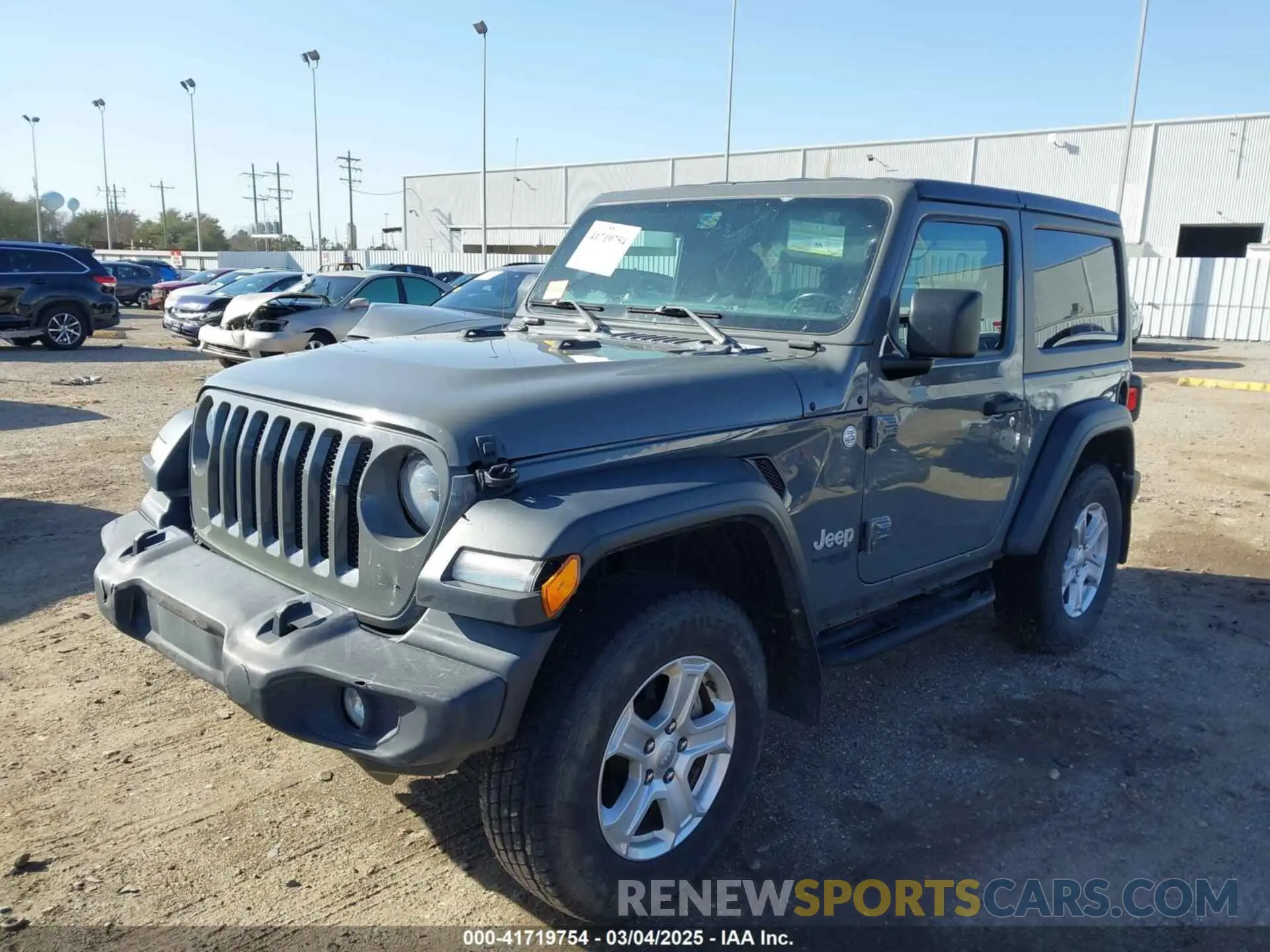 2 fotografías del automóvil dañado 1C4GJXAG4LW164787 JEEP WRANGLER 2020