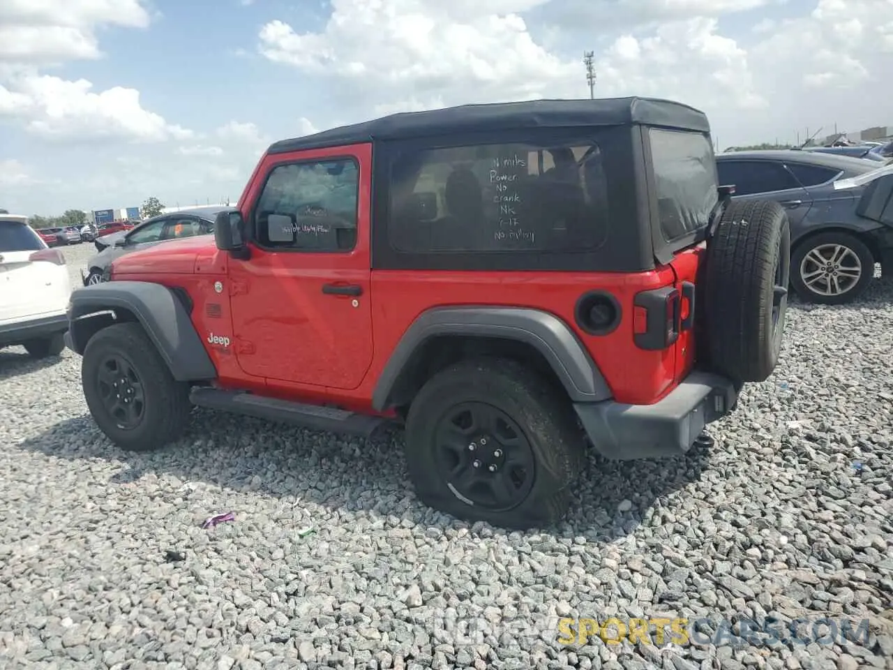 2 fotografías del automóvil dañado 1C4GJXAN0LW282320 JEEP WRANGLER 2020