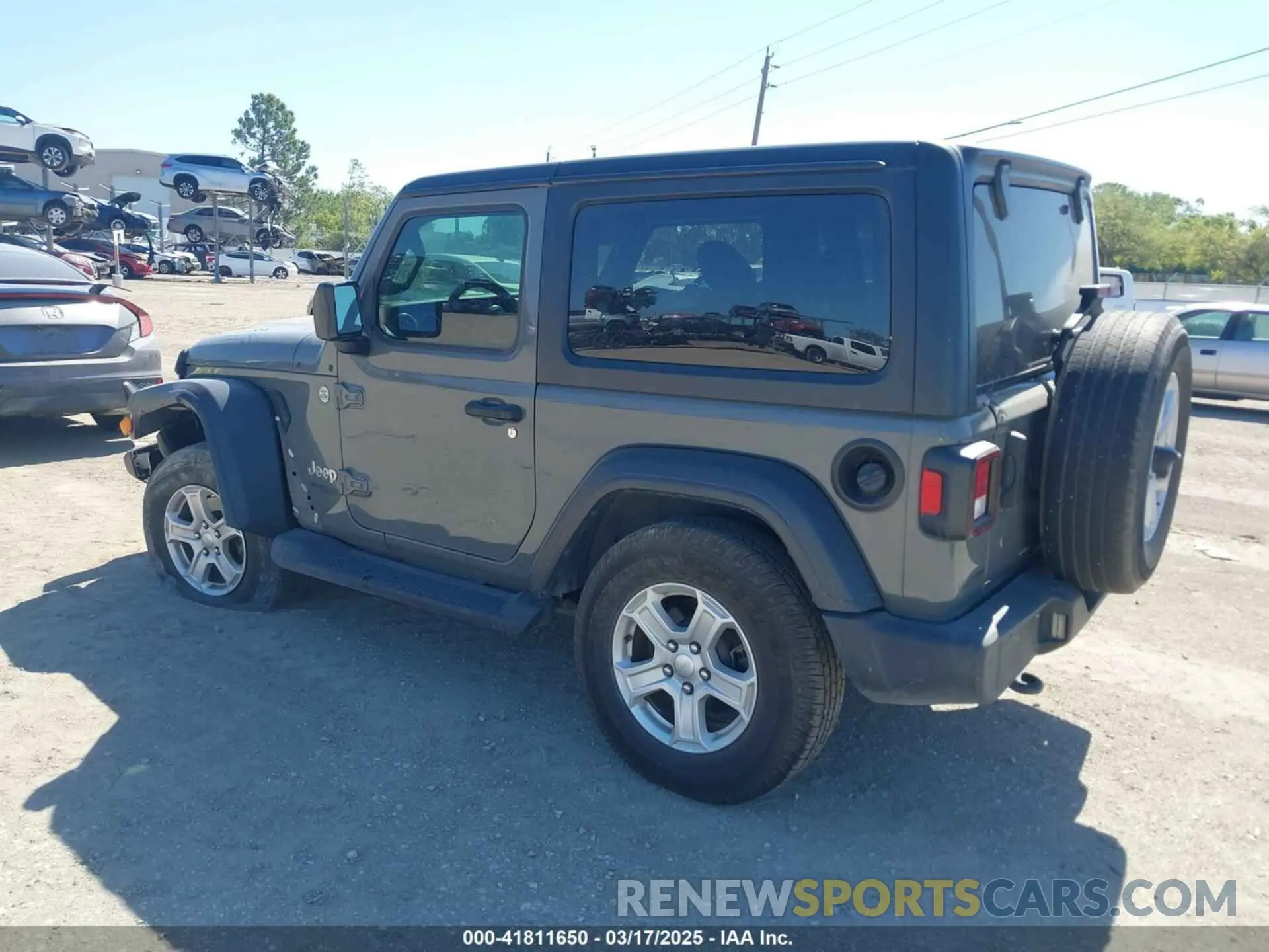 3 fotografías del automóvil dañado 1C4GJXAN4LW208110 JEEP WRANGLER 2020