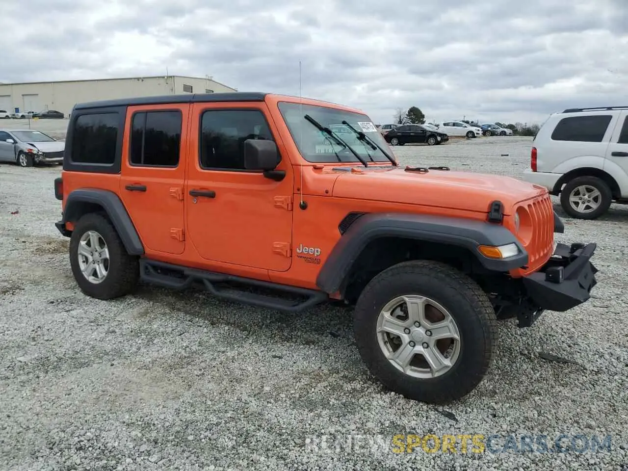 4 fotografías del automóvil dañado 1C4HJXDG0LW216819 JEEP WRANGLER 2020