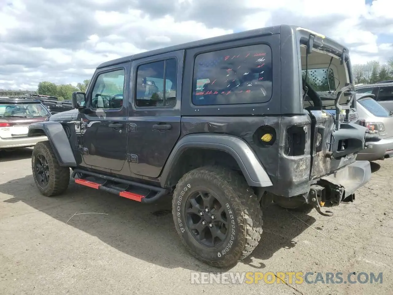 2 fotografías del automóvil dañado 1C4HJXDG3LW224610 JEEP WRANGLER 2020