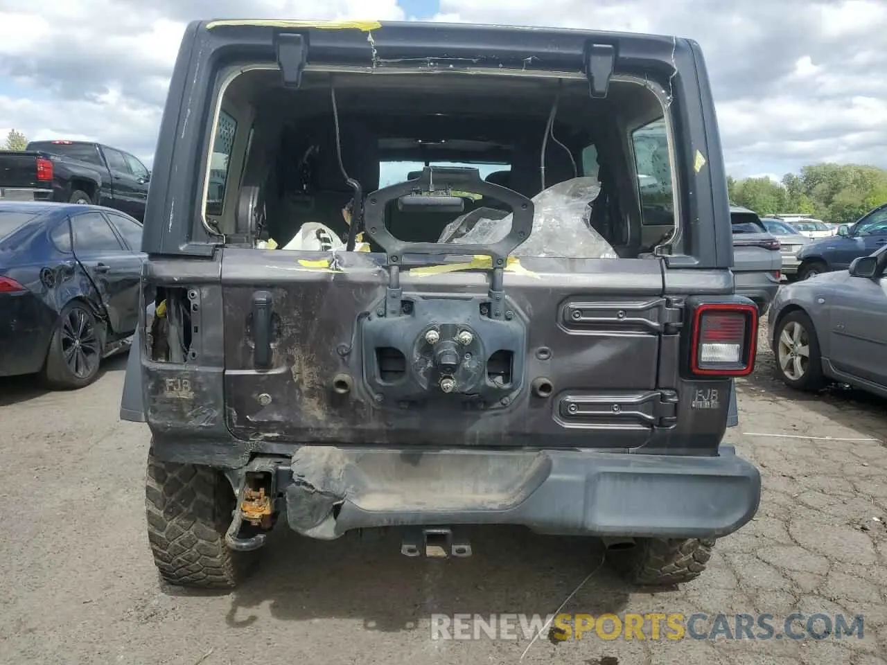 6 fotografías del automóvil dañado 1C4HJXDG3LW224610 JEEP WRANGLER 2020