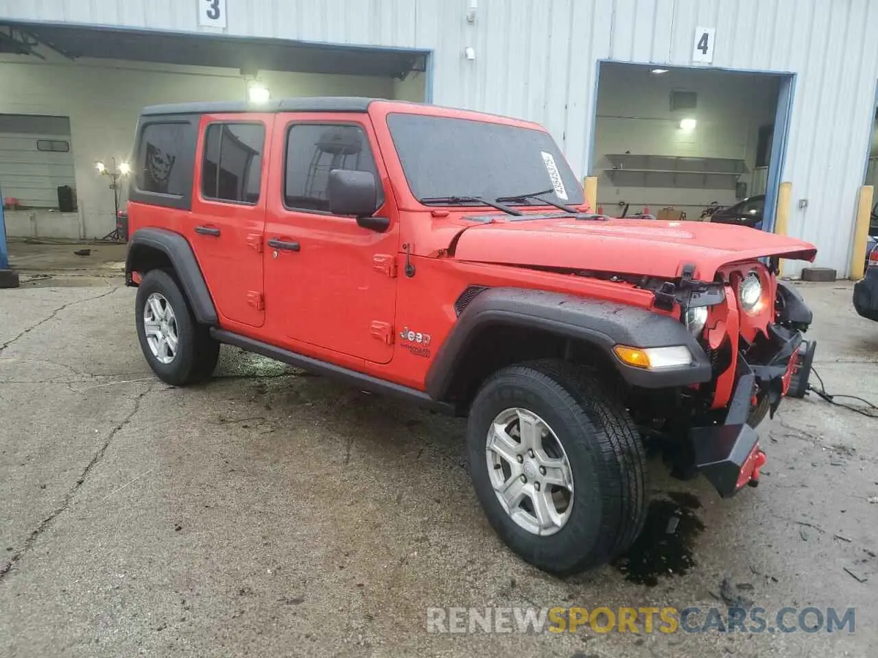 4 fotografías del automóvil dañado 1C4HJXDG5LW298983 JEEP WRANGLER 2020