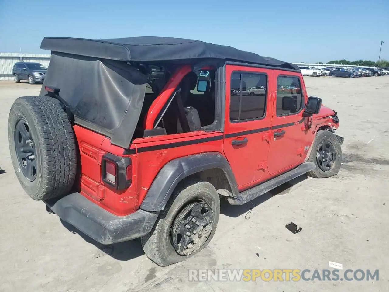3 fotografías del automóvil dañado 1C4HJXDG6LW278287 JEEP WRANGLER 2020