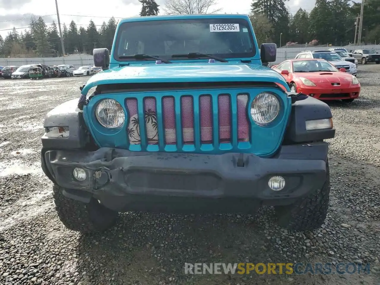 5 fotografías del automóvil dañado 1C4HJXDG9LW215121 JEEP WRANGLER 2020
