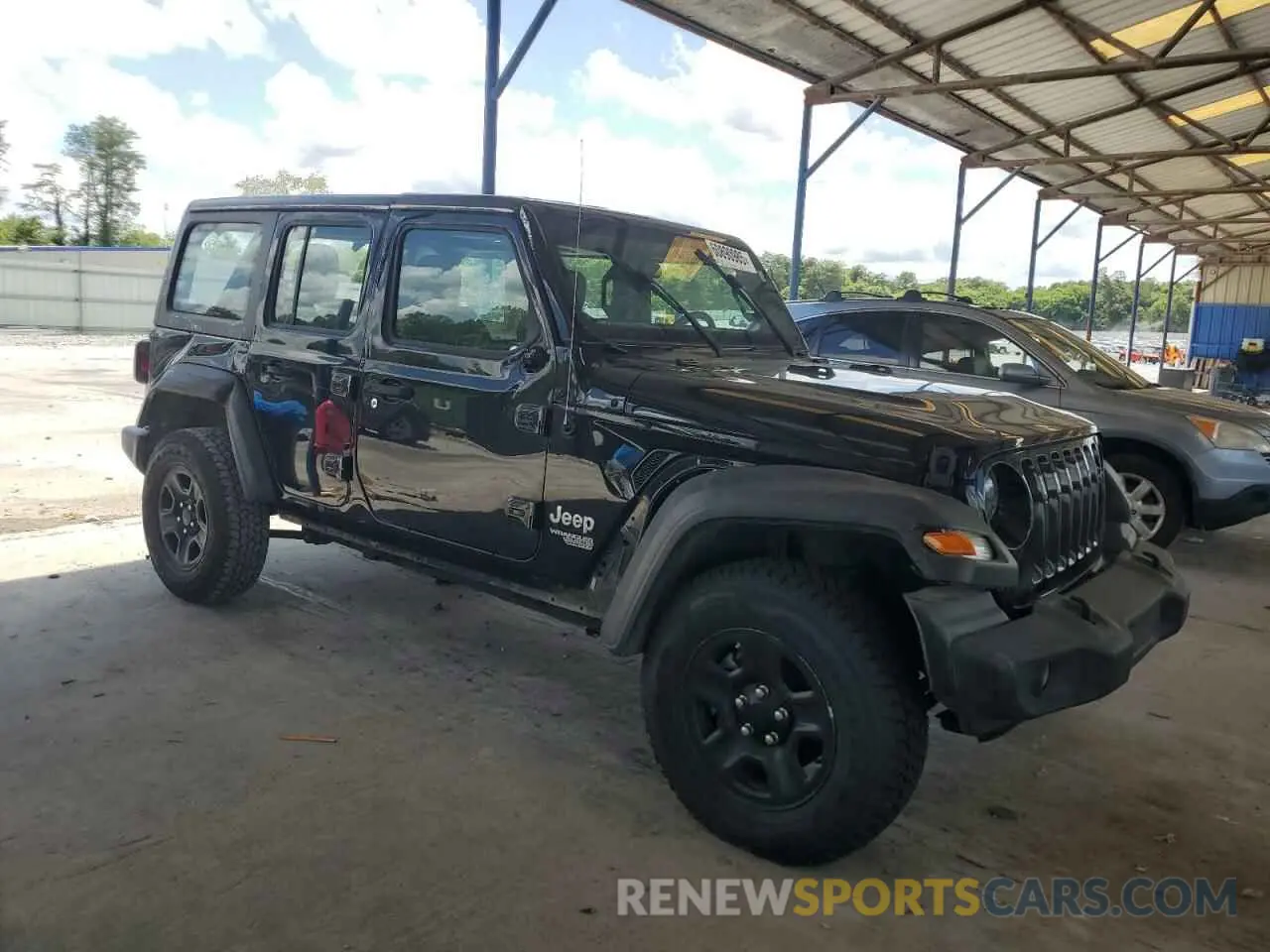 4 fotografías del automóvil dañado 1C4HJXDM3LW231868 JEEP WRANGLER 2020