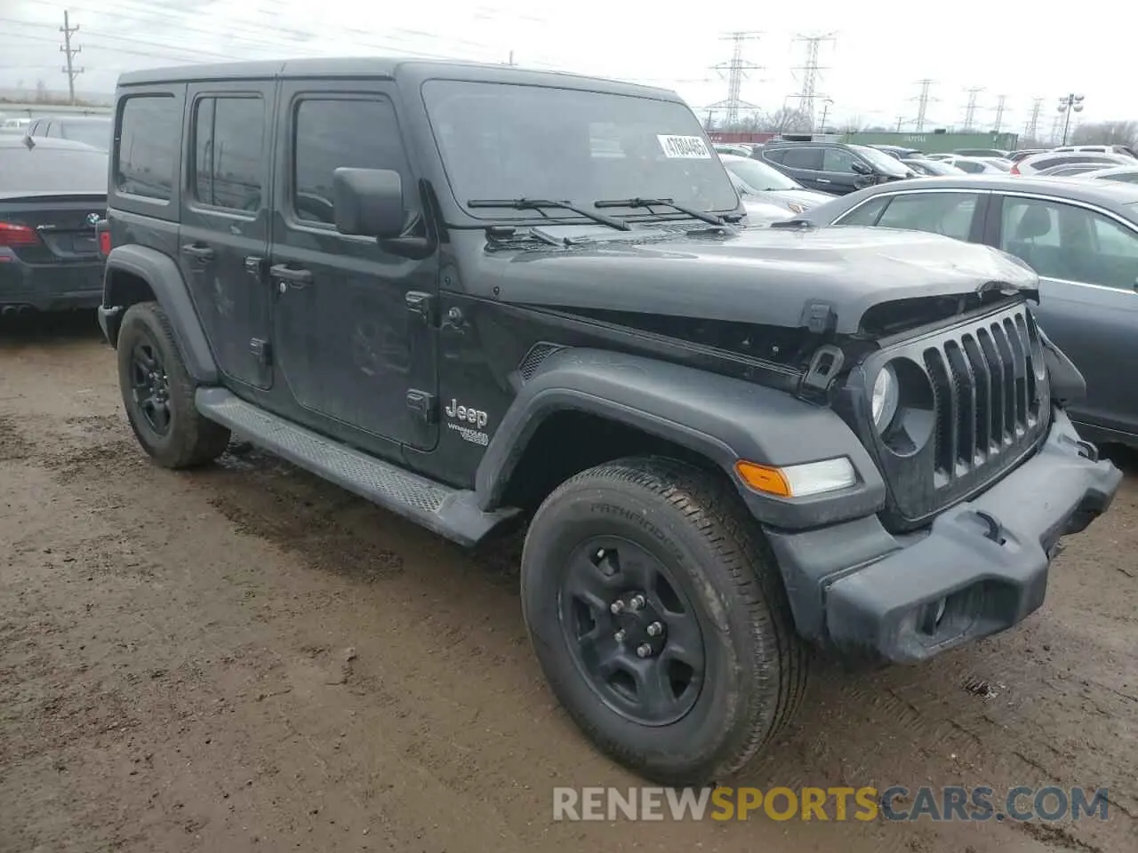 4 fotografías del automóvil dañado 1C4HJXDN0LW117027 JEEP WRANGLER 2020
