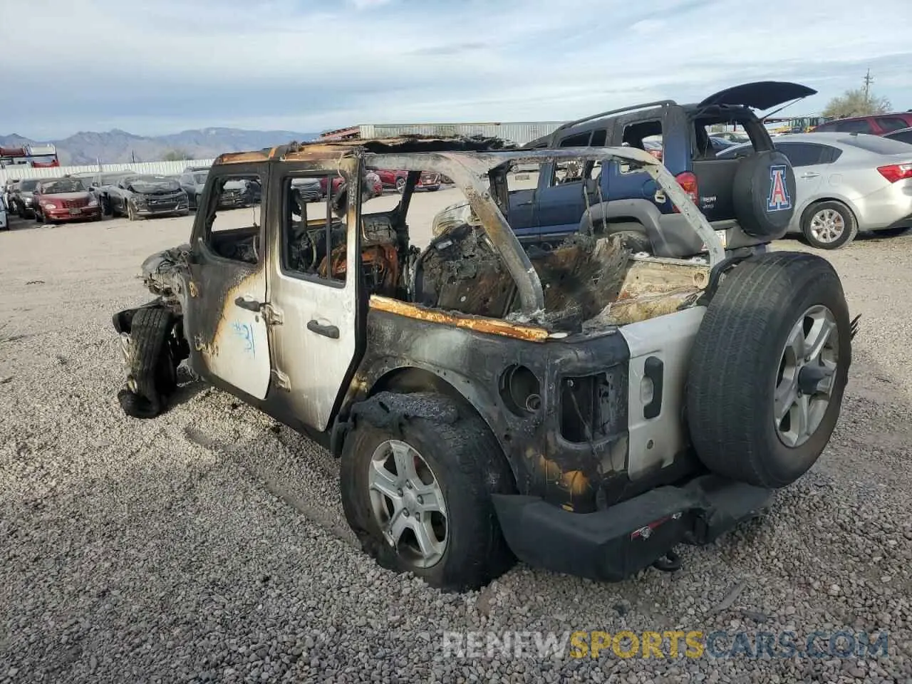 2 fotografías del automóvil dañado 1C4HJXDN0LW230671 JEEP WRANGLER 2020