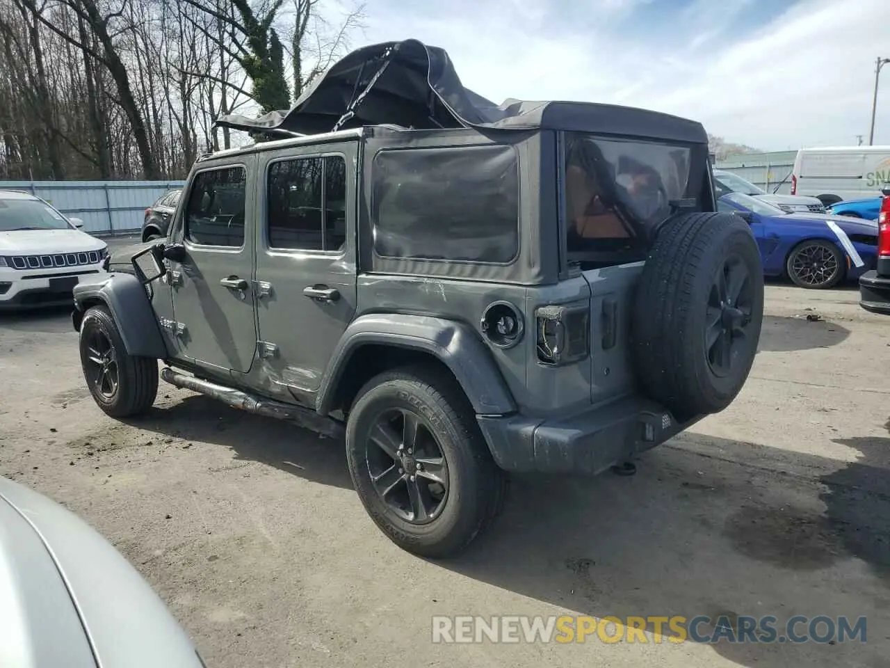 2 fotografías del automóvil dañado 1C4HJXDN3LW138857 JEEP WRANGLER 2020