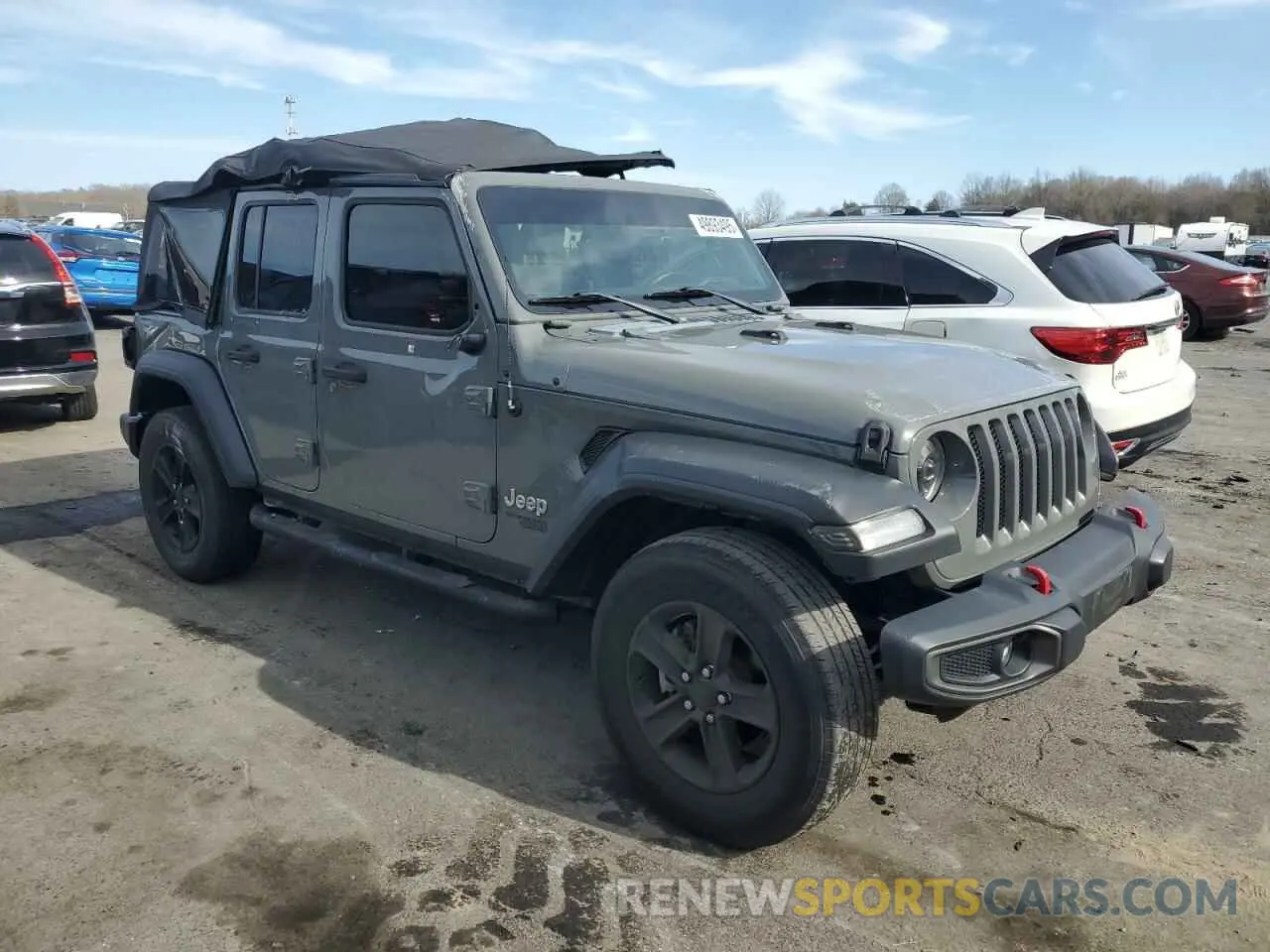 4 fotografías del automóvil dañado 1C4HJXDN3LW138857 JEEP WRANGLER 2020