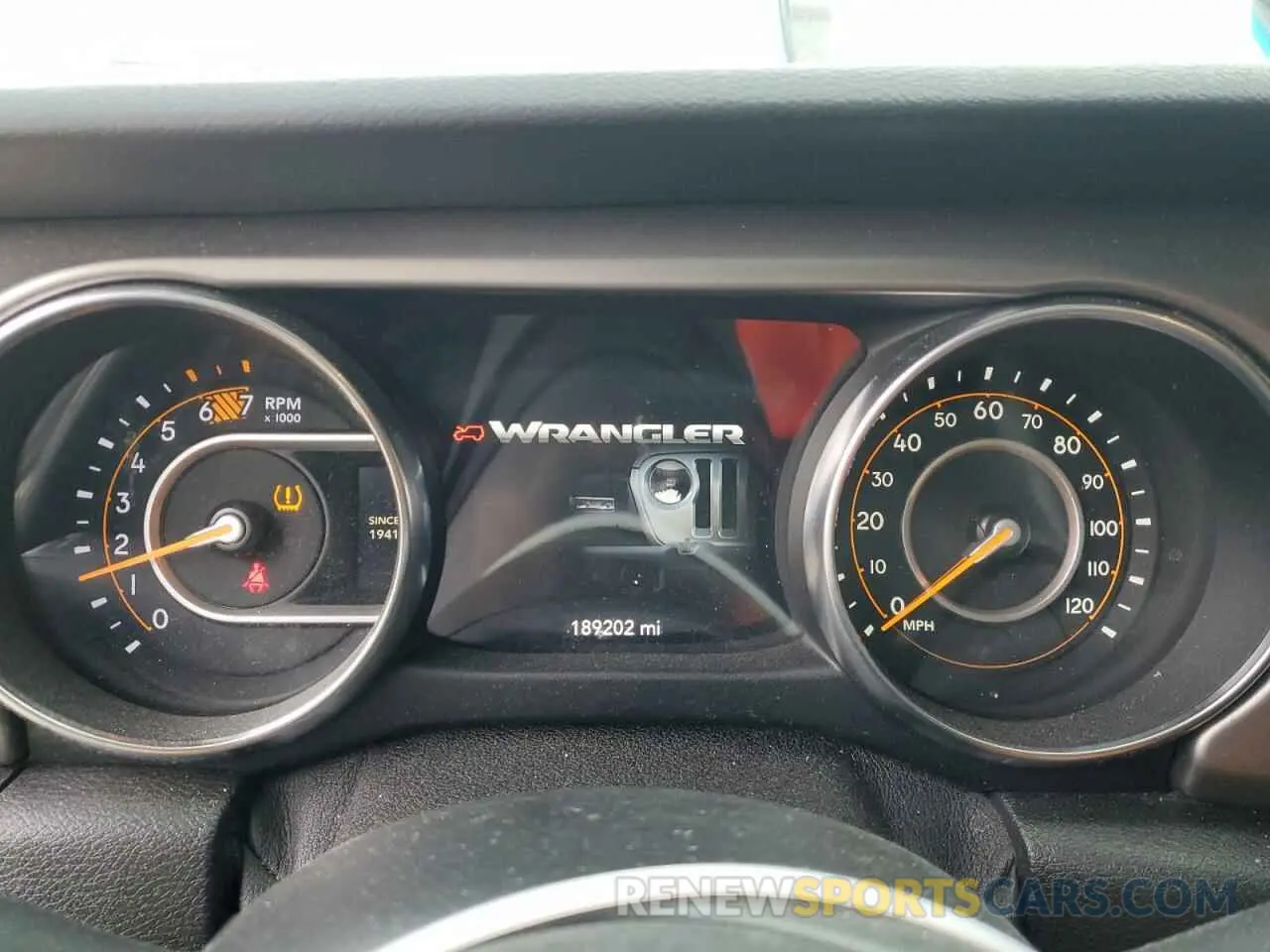 9 fotografías del automóvil dañado 1C4HJXDN4LW123686 JEEP WRANGLER 2020