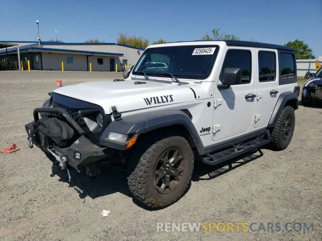 1 fotografías del automóvil dañado 1C4HJXDN4LW190062 JEEP WRANGLER 2020
