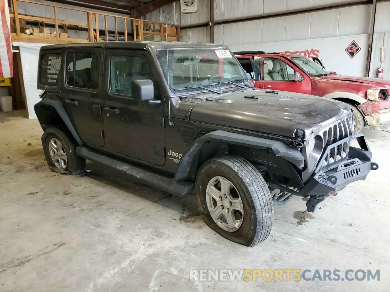 4 fotografías del automóvil dañado 1C4HJXDN5LW269143 JEEP WRANGLER 2020