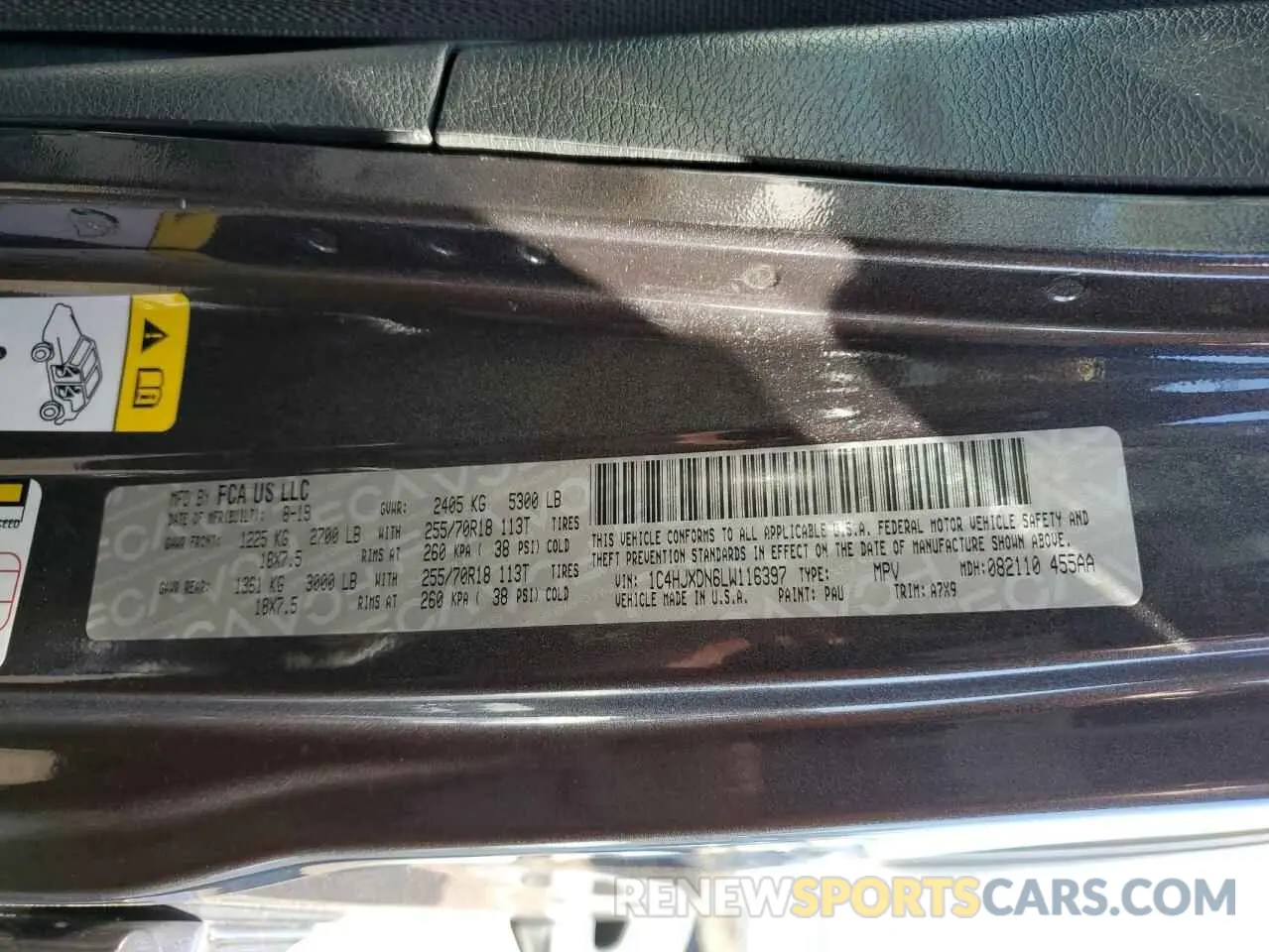 12 fotografías del automóvil dañado 1C4HJXDN6LW116397 JEEP WRANGLER 2020