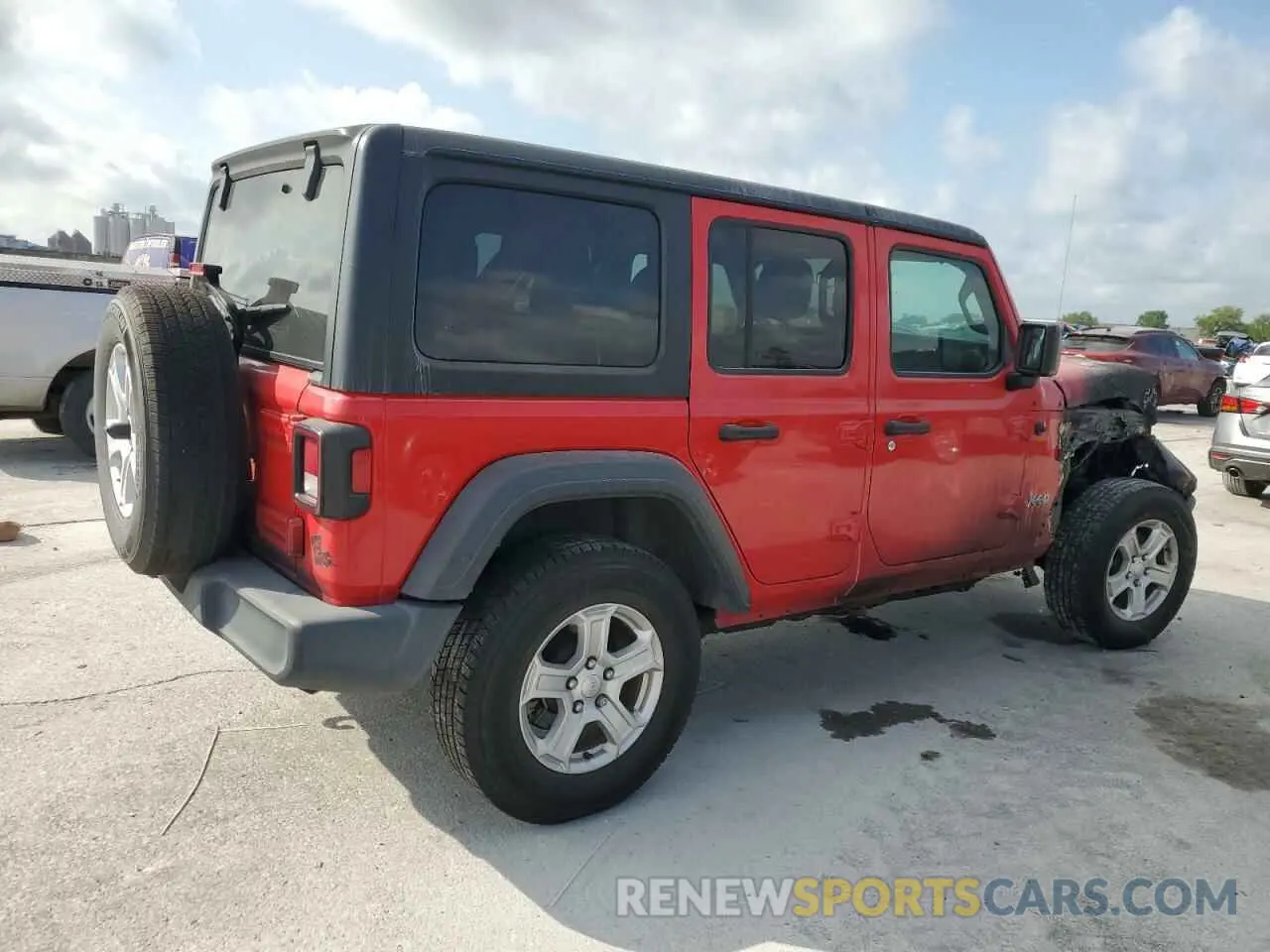 3 fotografías del automóvil dañado 1C4HJXDN7LW114089 JEEP WRANGLER 2020