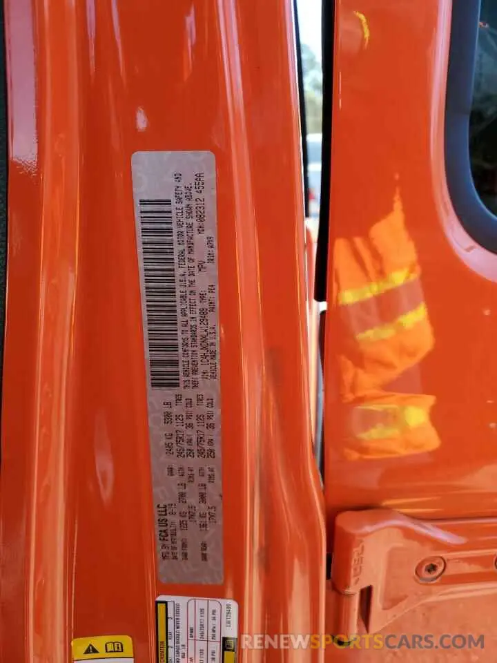 14 fotografías del automóvil dañado 1C4HJXDNXLW129489 JEEP WRANGLER 2020