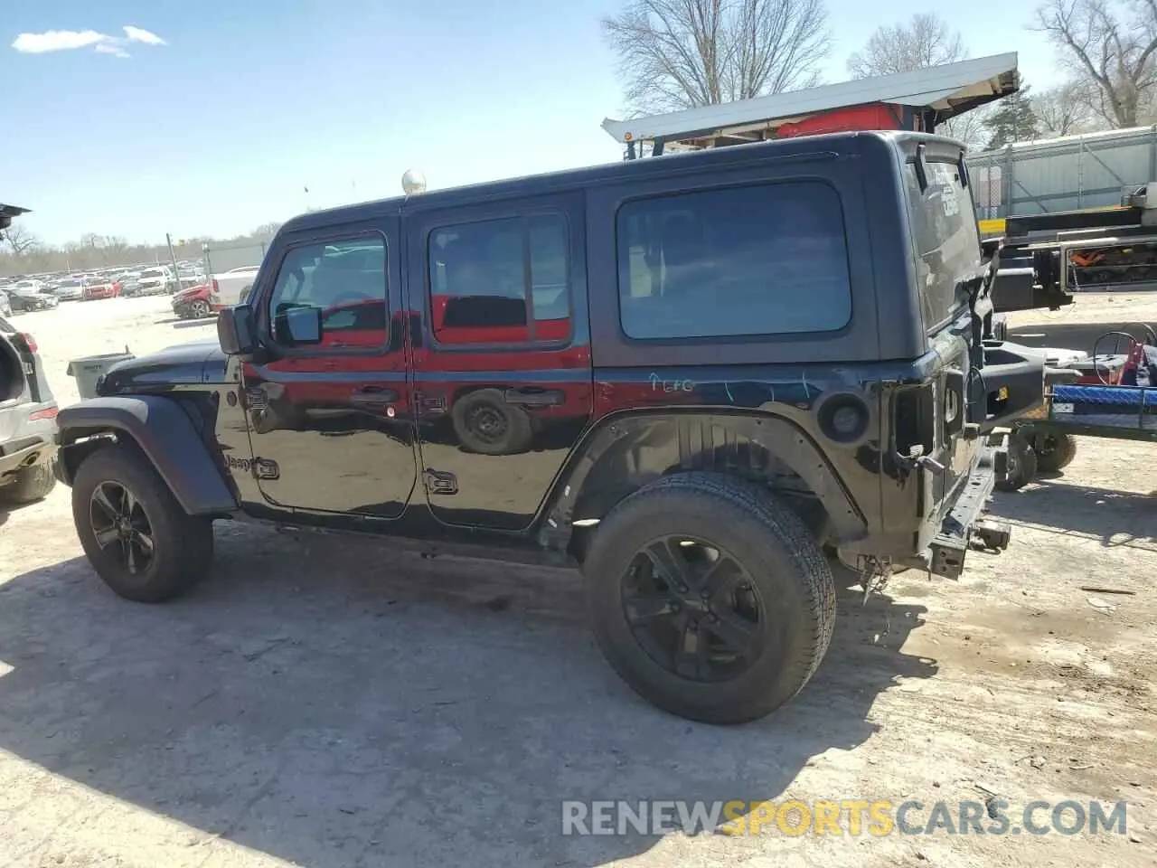 2 fotografías del automóvil dañado 1C4HJXDNXLW139536 JEEP WRANGLER 2020