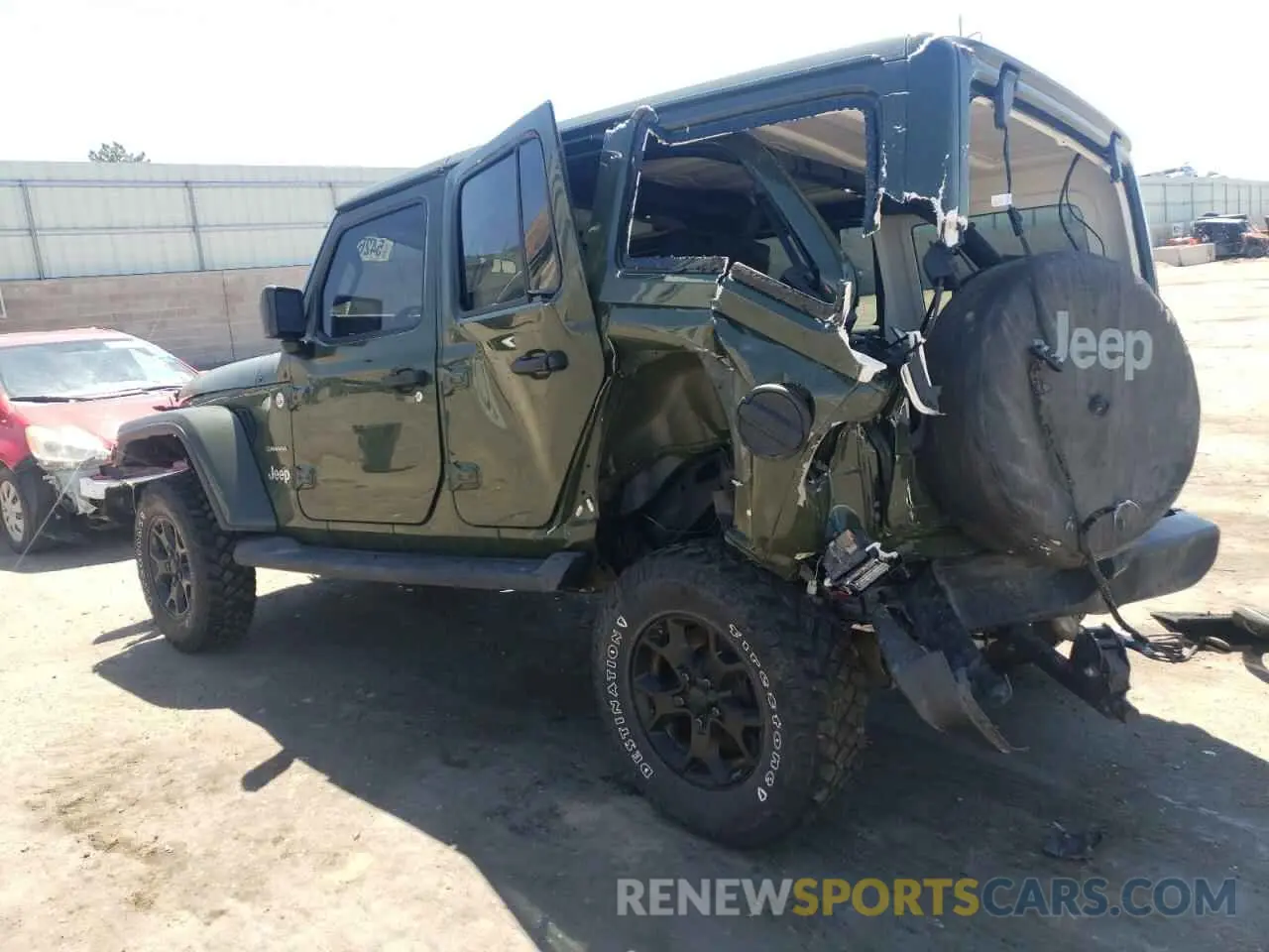 2 fotografías del automóvil dañado 1C4HJXEG9LW311913 JEEP WRANGLER 2020