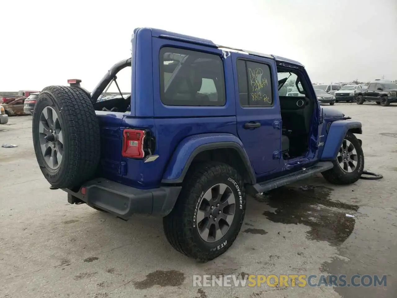 3 fotografías del automóvil dañado 1C4HJXEN0LW148812 JEEP WRANGLER 2020
