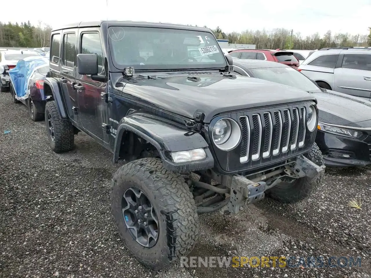 4 fotografías del automóvil dañado 1C4HJXEN0LW172222 JEEP WRANGLER 2020