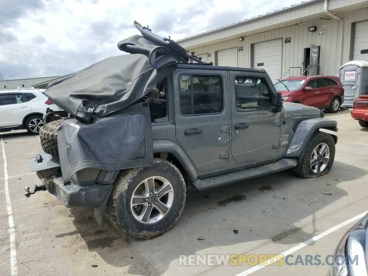 3 fotografías del automóvil dañado 1C4HJXEN7LW278585 JEEP WRANGLER 2020