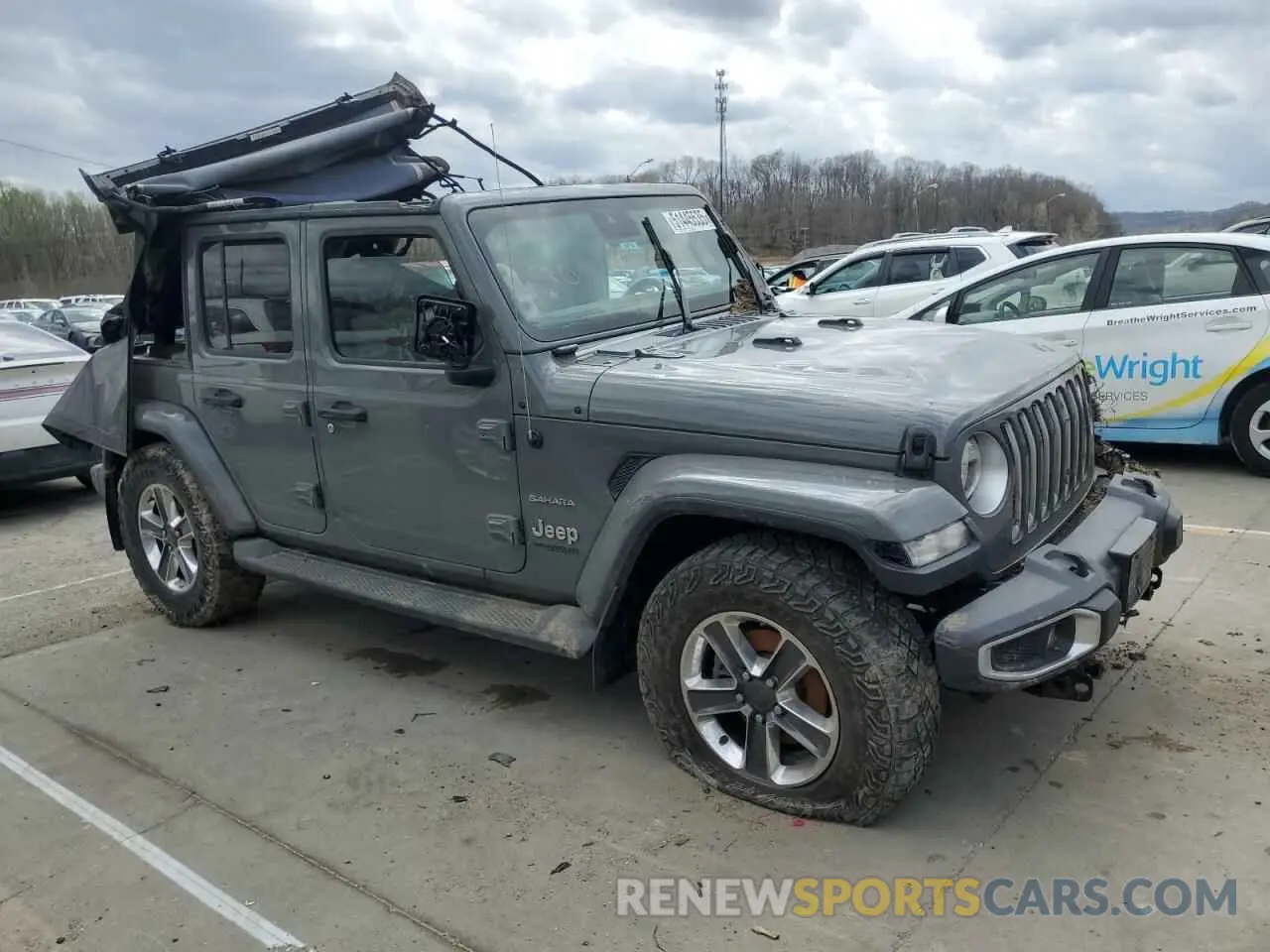 4 fotografías del automóvil dañado 1C4HJXEN7LW278585 JEEP WRANGLER 2020