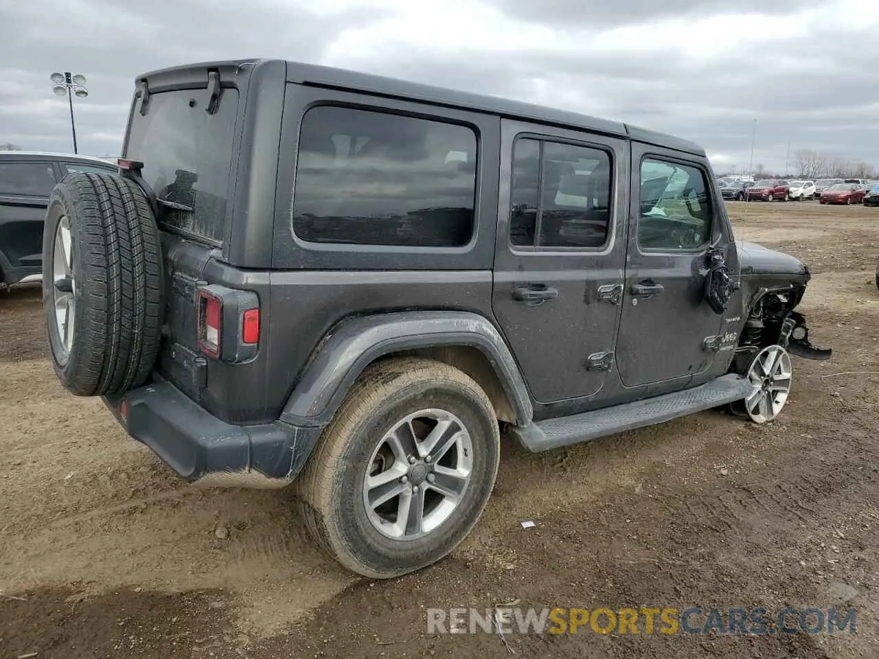3 fotografías del automóvil dañado 1C4HJXEN8LW126847 JEEP WRANGLER 2020