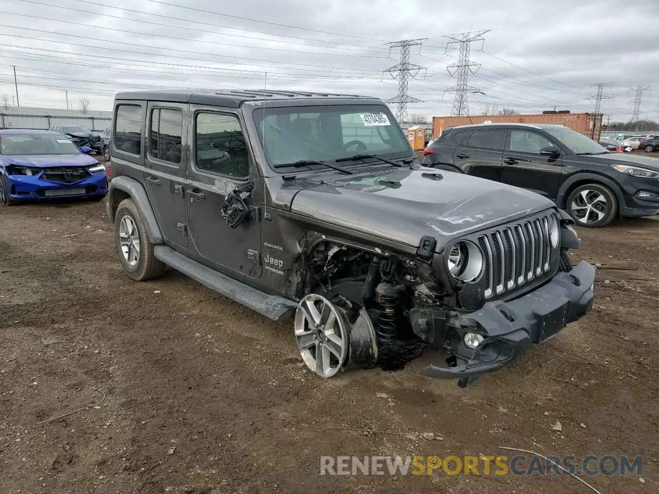 4 fotografías del automóvil dañado 1C4HJXEN8LW126847 JEEP WRANGLER 2020