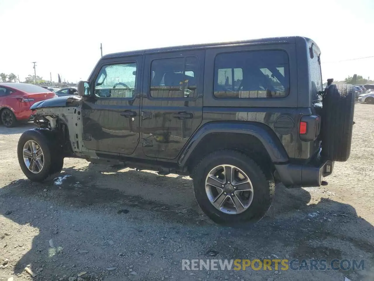 2 fotografías del automóvil dañado 1C4HJXENXLW235925 JEEP WRANGLER 2020
