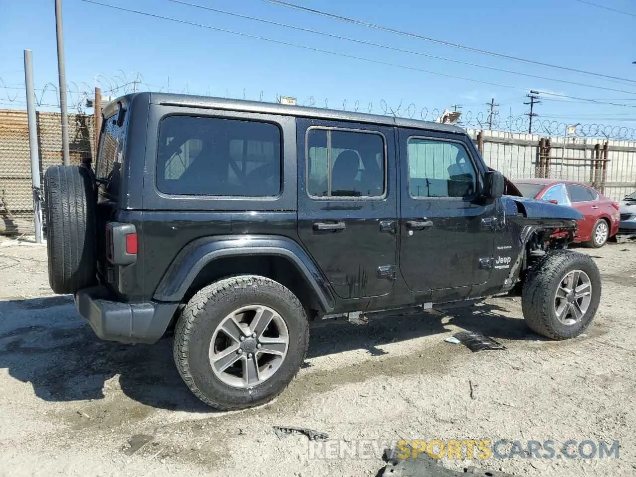3 fotografías del automóvil dañado 1C4HJXENXLW235925 JEEP WRANGLER 2020