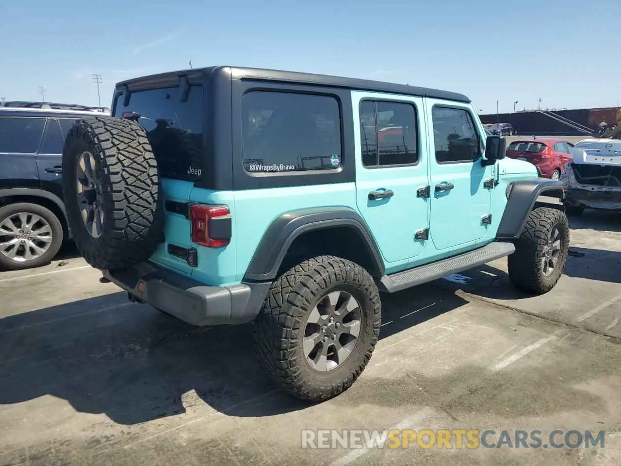 3 fotografías del automóvil dañado 1C4HJXENXLW278631 JEEP WRANGLER 2020