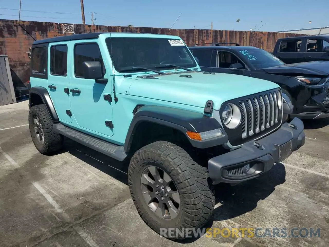 4 fotografías del automóvil dañado 1C4HJXENXLW278631 JEEP WRANGLER 2020