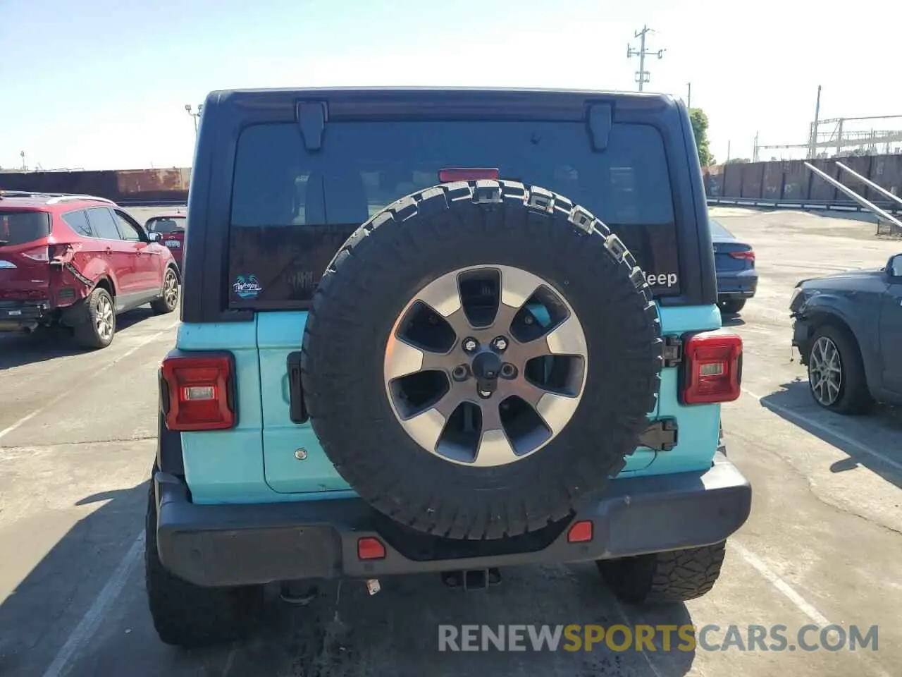 6 fotografías del automóvil dañado 1C4HJXENXLW278631 JEEP WRANGLER 2020