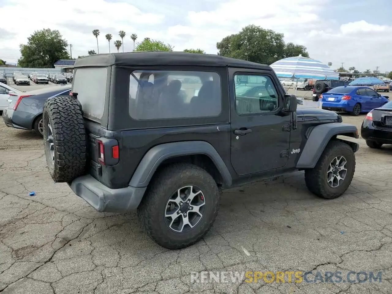 3 fotografías del automóvil dañado 1C4GJXAG1MW637028 JEEP WRANGLER 2021