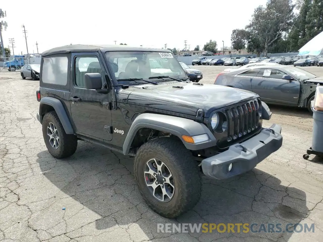 4 fotografías del automóvil dañado 1C4GJXAG1MW637028 JEEP WRANGLER 2021